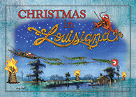 Louisiana Bonfire Christmas Cards